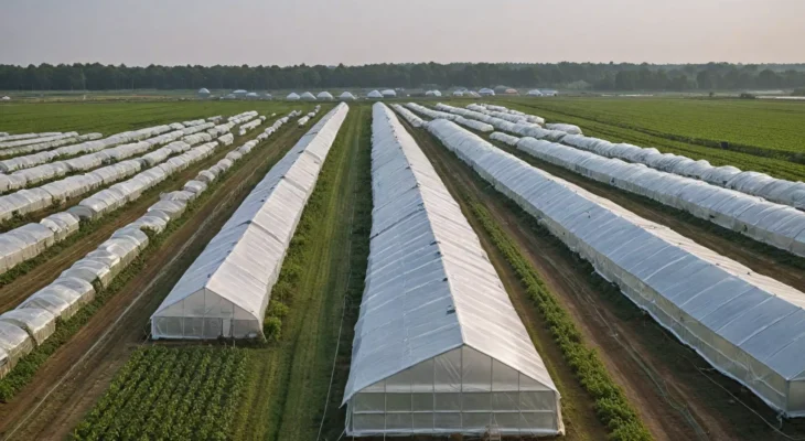 Korzyści płynące z używania namiotów rolniczych w hodowli roślin.